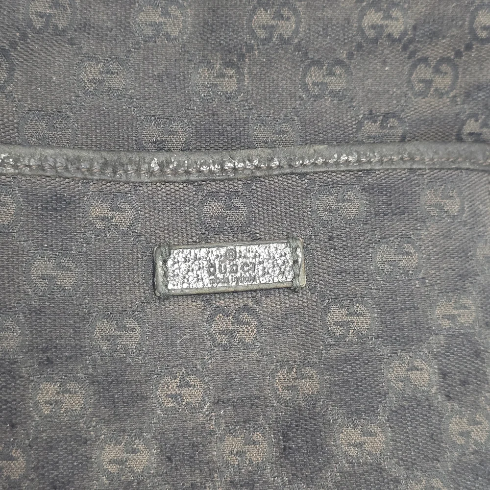 Gucci Black GG Monogram Canvas Crossbody Bag FAIR - Picture 3 of 15